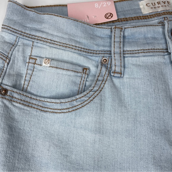 Curve Appeal Jeans High Rise Wide Leg Sz 8 - Picture 5 of 12